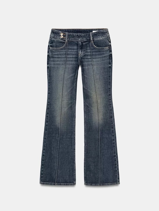Zara Denim - Zara Dark Blue Low Rise Bootcut Jeans